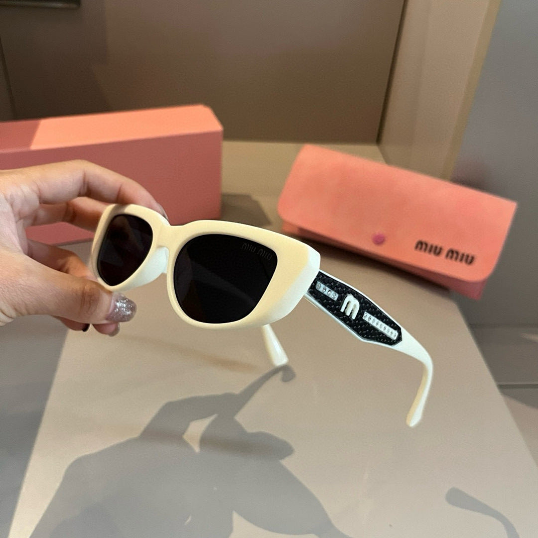 Miu Miu Cat-Eye Gold Lens Sunglasses for Men & Women - 416241 - detail image 4