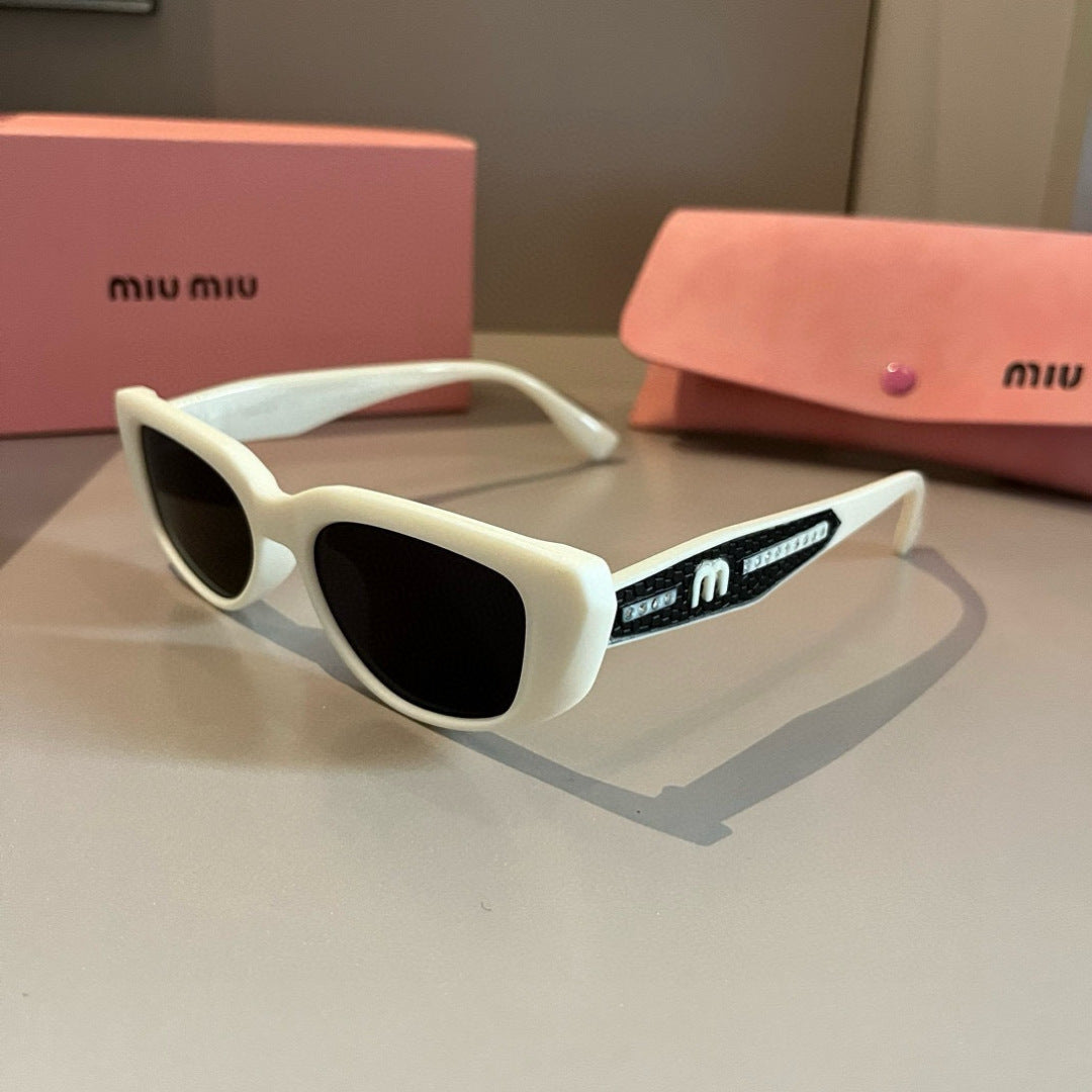Miu Miu Cat-Eye Gold Lens Sunglasses for Men & Women - 416241 - detail image 3