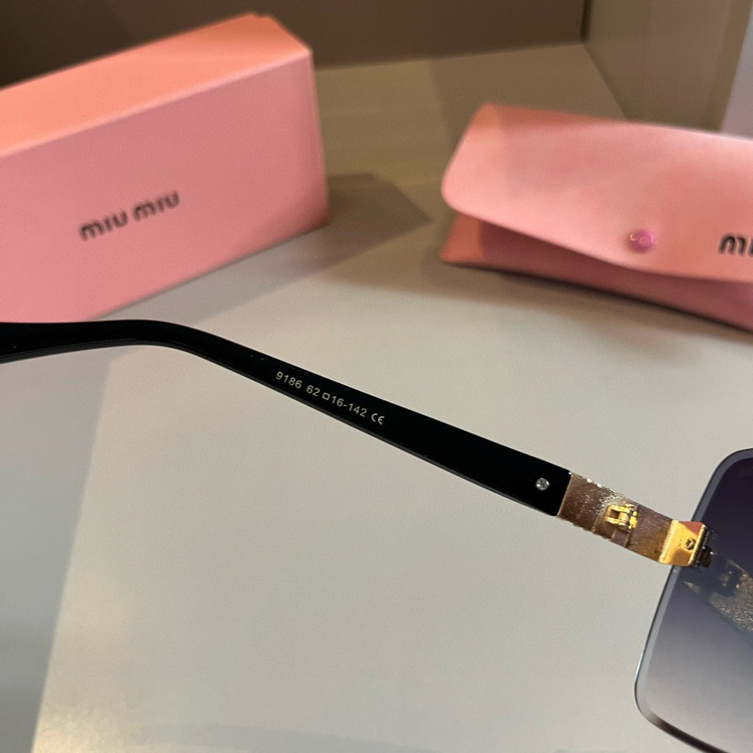 Miu Miu Lightweight Rimless Silver Lens Sunglasses for Women - 432647 - detail image 8