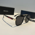 Prada Fashion Black Lens Sunglasses for Men & Women - 998125