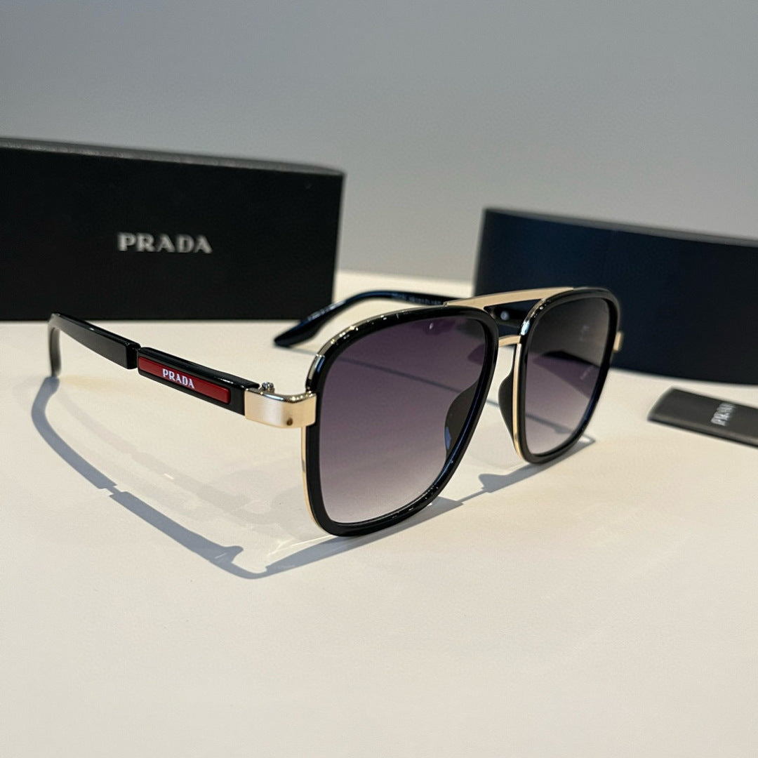 Prada Fashion Black Lens Sunglasses for Men & Women - 998126