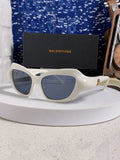 Balenciaga Oversized Silver Lens Sunglasses for Women