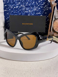 Balenciaga Oversized Brown Lens Sunglasses for Women - 358632