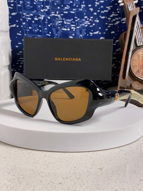 Balenciaga Oversized Brown Lens Sunglasses for Women - 358632