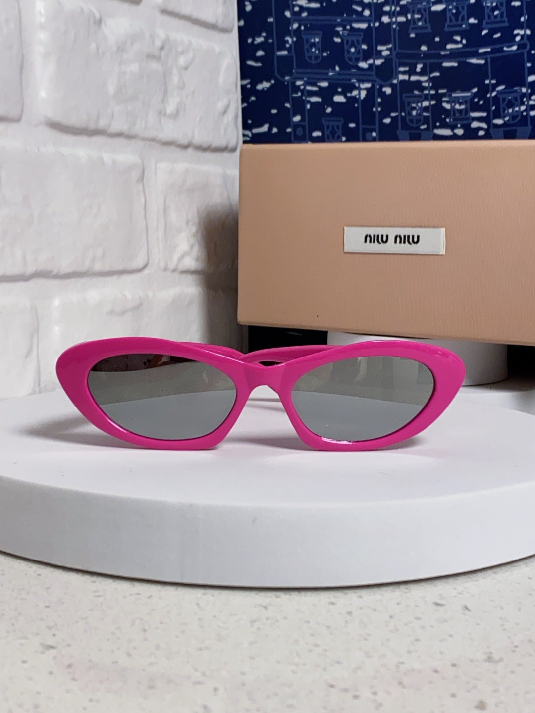 Miu Miu Cat-Eye Purple Lens Sunglasses for Men & Women - detail image 2