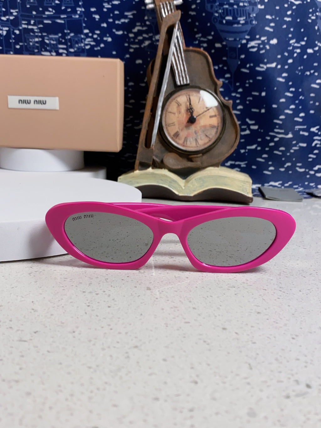 Miu Miu Cat-Eye Purple Lens Sunglasses for Men & Women - detail image 9