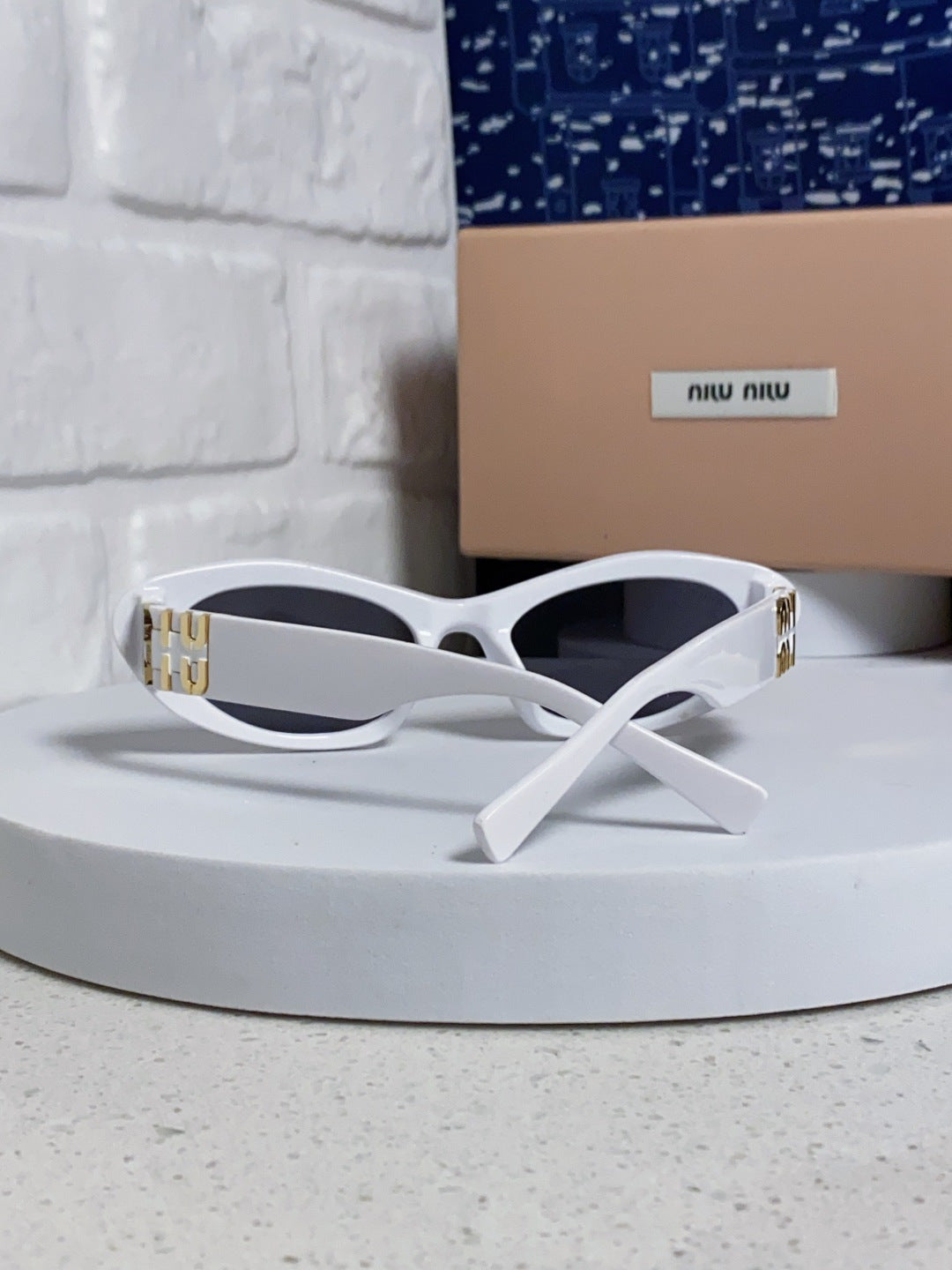 Miu Miu Cat-Eye Silver Lens Sunglasses for Men & Women - 487630 - detail image 3