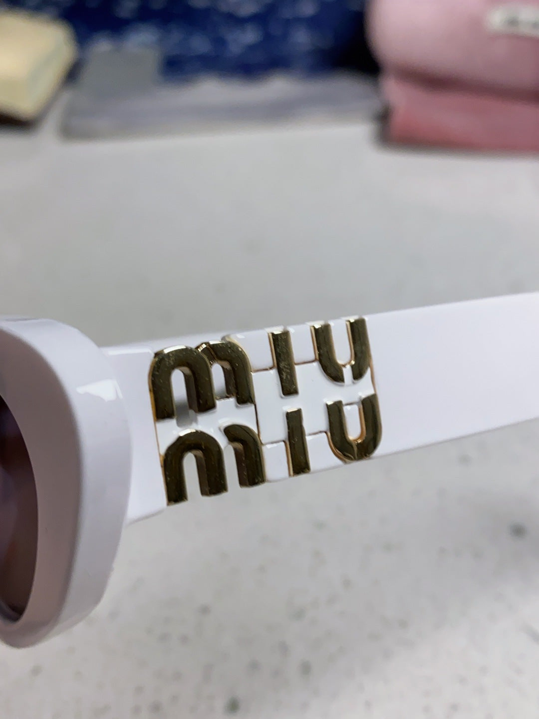 Miu Miu Cat-Eye Silver Lens Sunglasses for Men & Women - 487630 - detail image 7