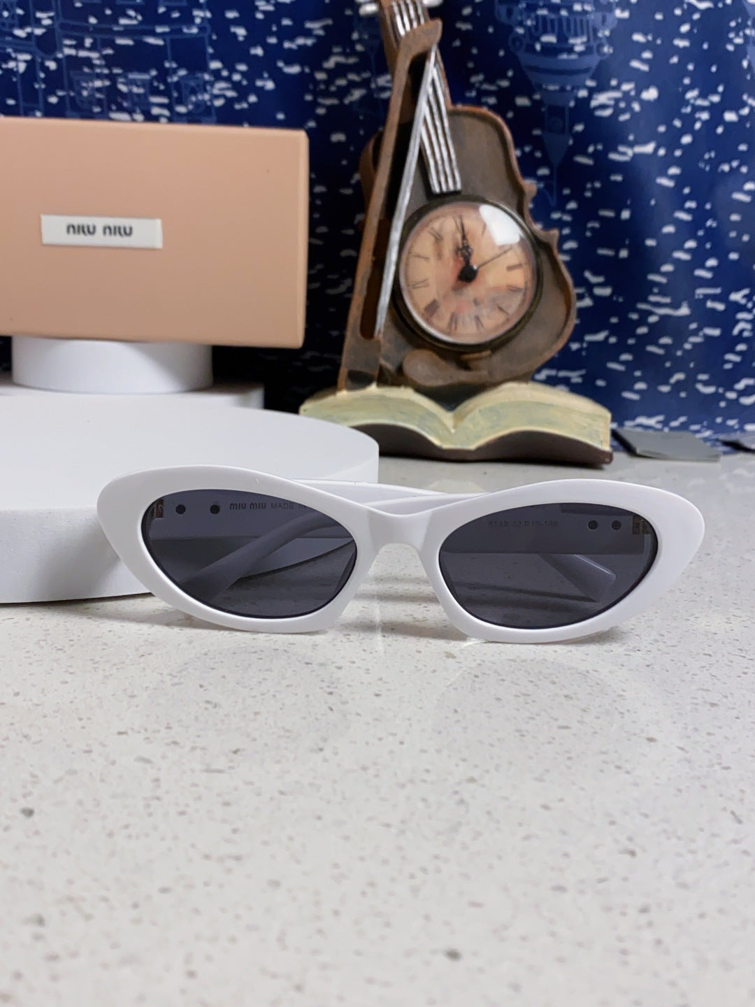 Miu Miu Cat-Eye Silver Lens Sunglasses for Men & Women - 487630 - detail image 9