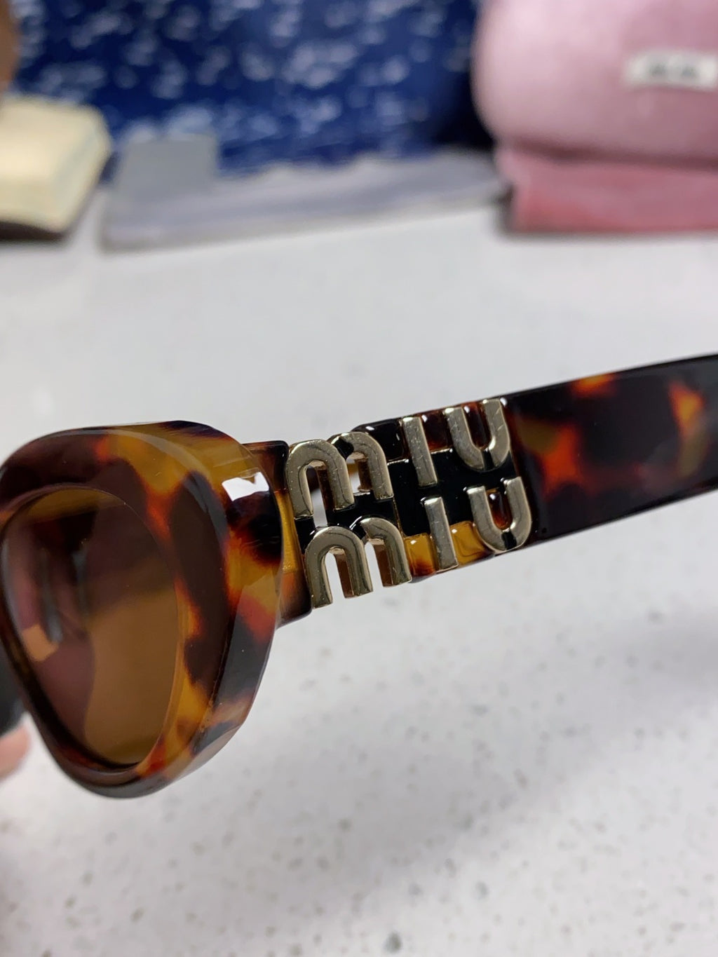 Miu Miu Cat-Eye Brown Lens Sunglasses for Men & Women - 487631 - detail image 7