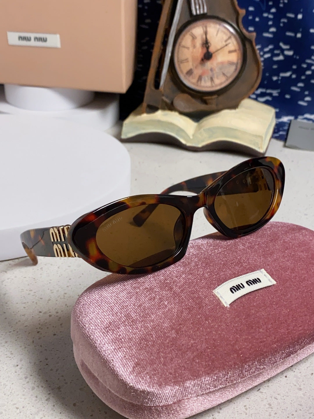 Miu Miu Cat-Eye Brown Lens Sunglasses for Men & Women - 487631 - detail image 10