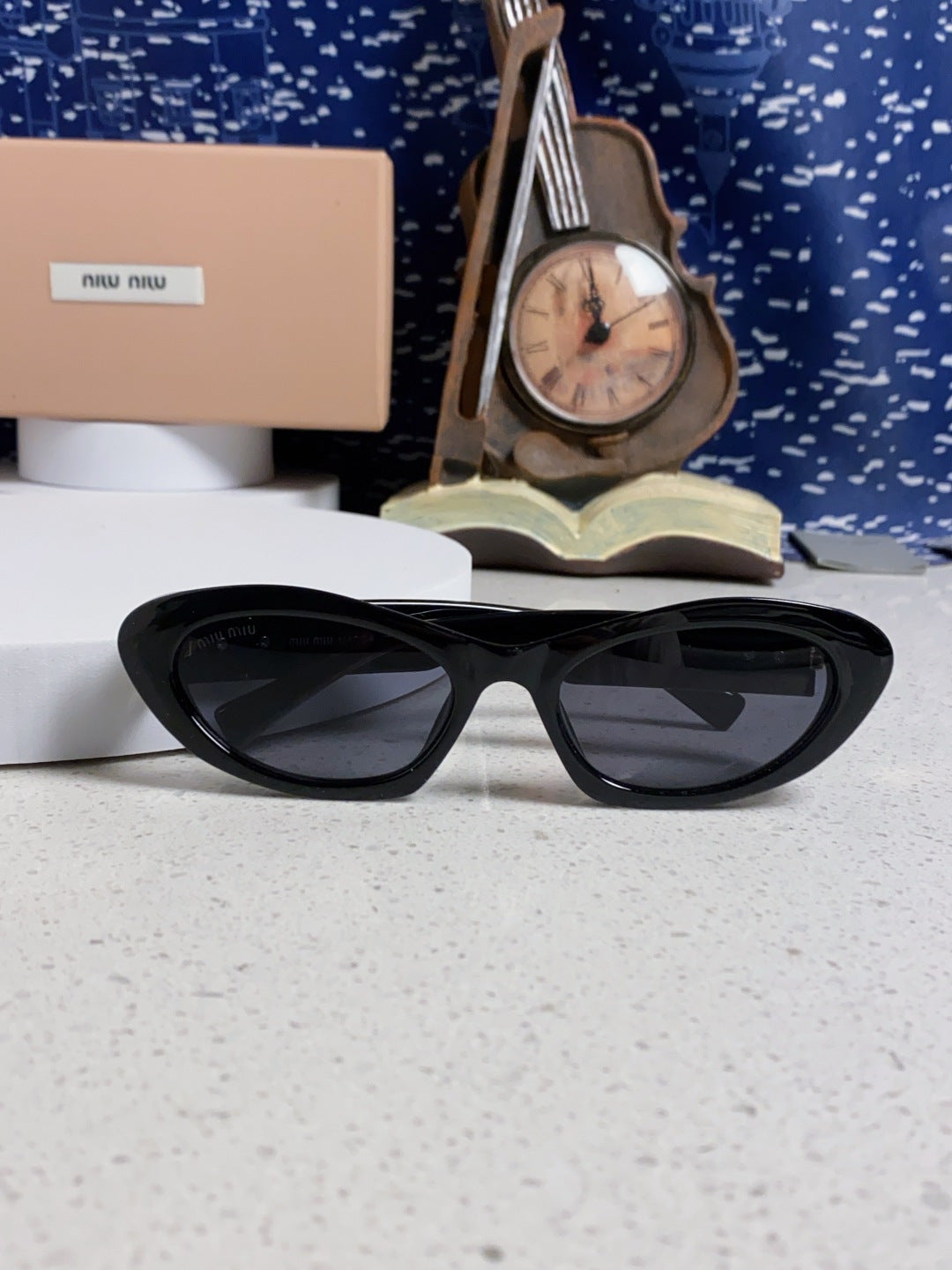 Miu Miu Cat-Eye Black Lens Sunglasses for Men & Women - 487632 - detail image 9
