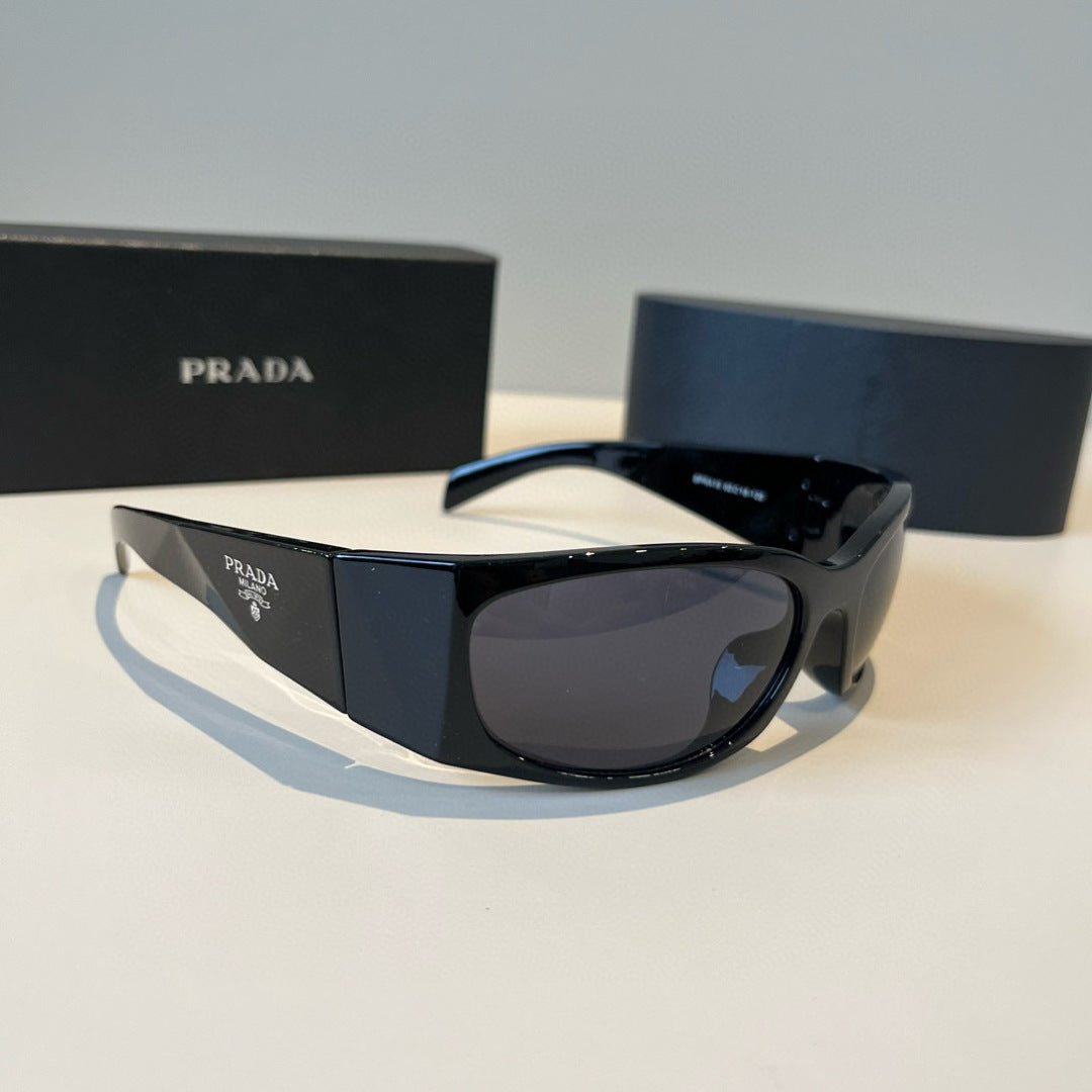 Prada SPRA14 Fashion Black Lens Sunglasses for Men & Women - 372055