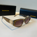 Balenciaga Rectangular Brown Lens Sunglasses for Men & Women - 372342