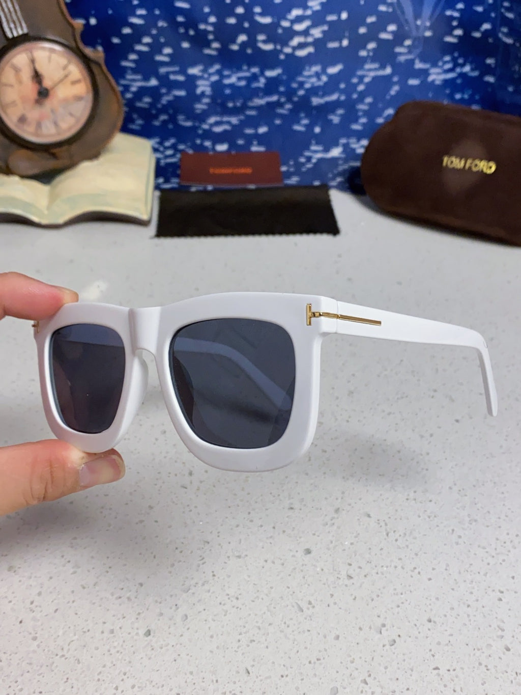 Tom Ford Oversized Blue Lens Sunglasses for Men & Women - 399345 - detail image 6