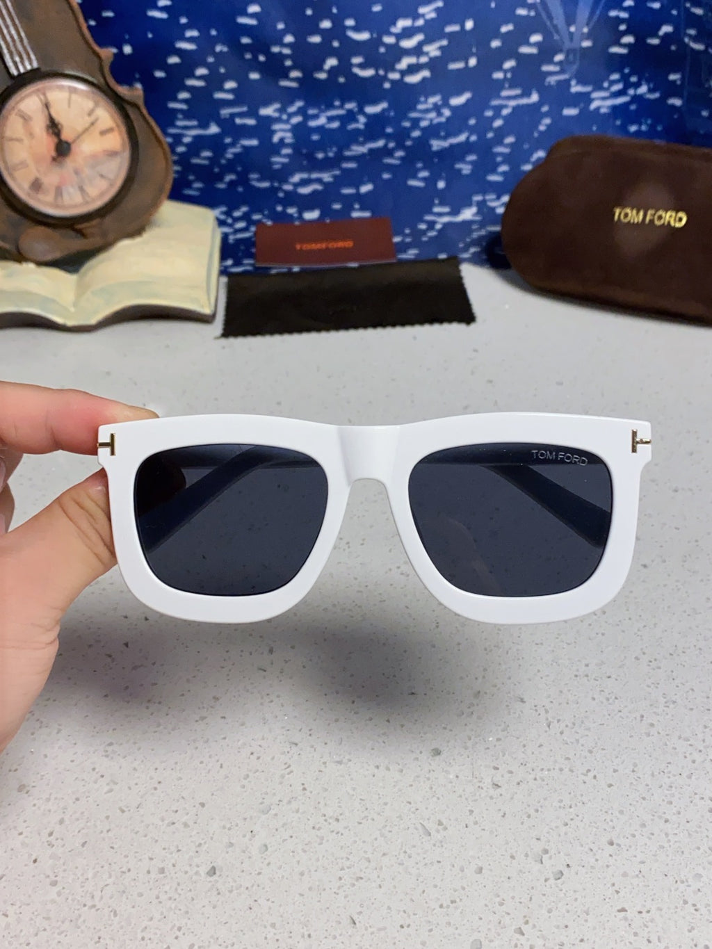 Tom Ford Oversized Blue Lens Sunglasses for Men & Women - 399345 - detail image 4