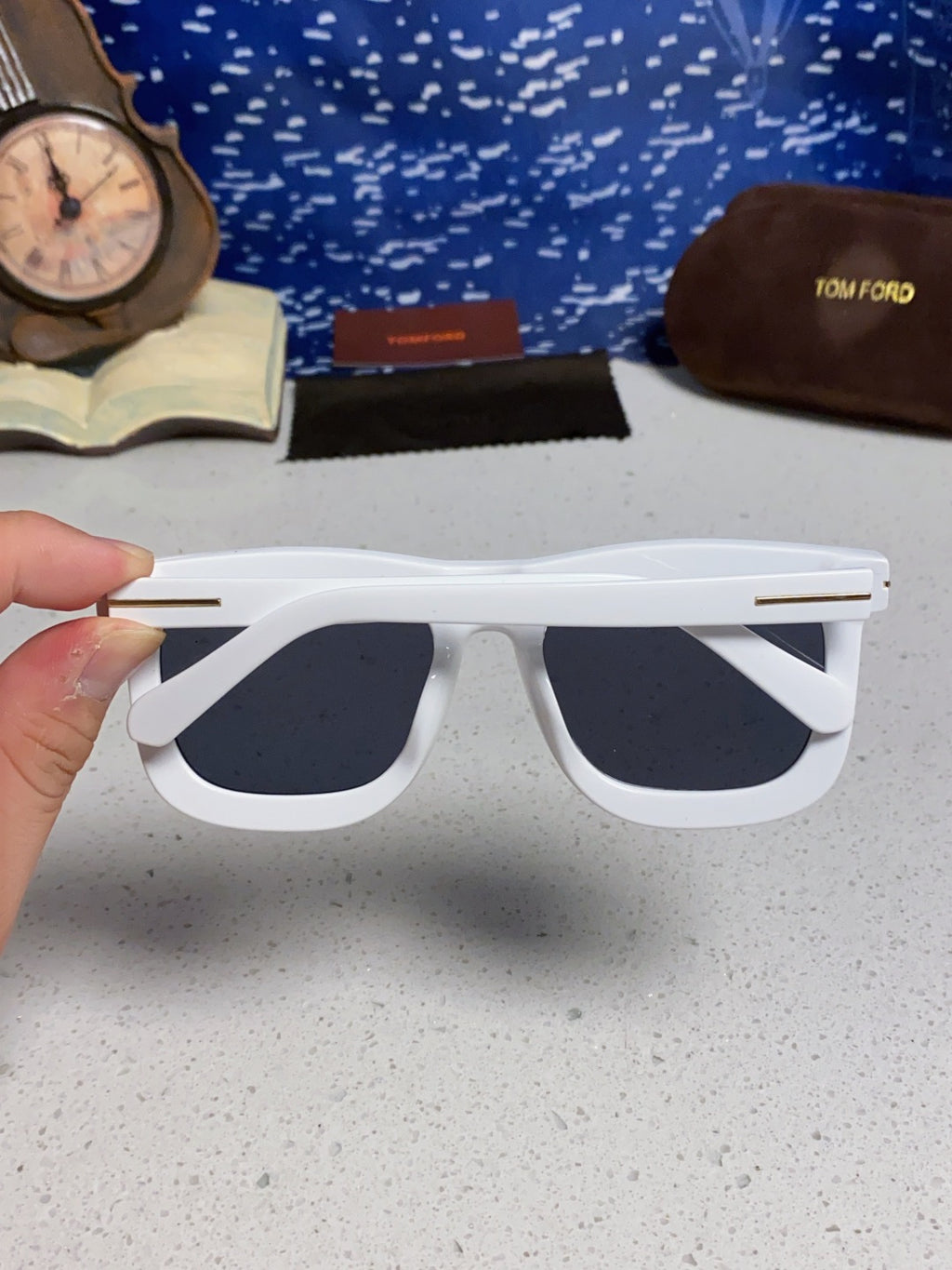 Tom Ford Oversized Blue Lens Sunglasses for Men & Women - 399345 - detail image 5