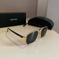 Prada Polarized Fashion Gold Lens Sunglasses for Men - 372053