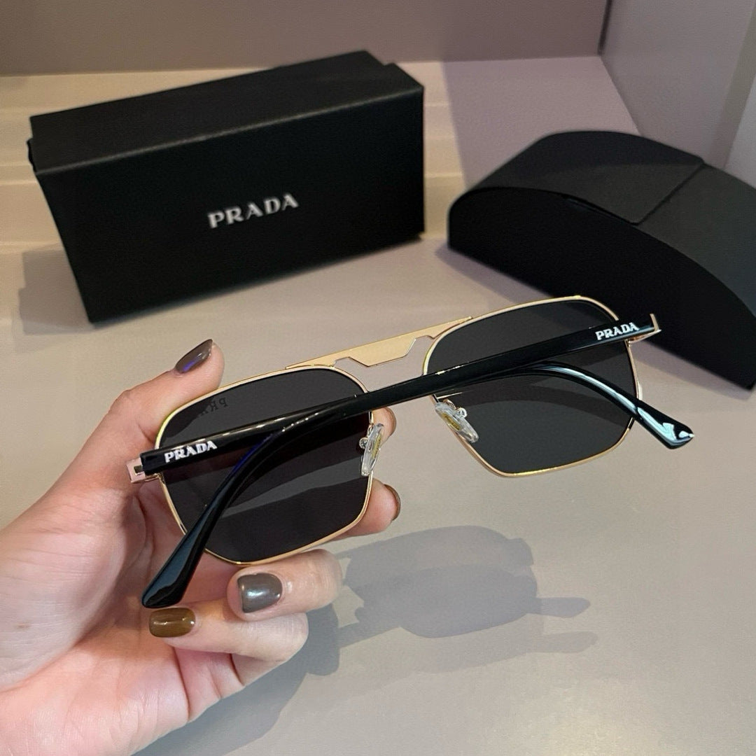 Prada Polarized Fashion Gold Lens Sunglasses for Men - 372053 - detail image 6