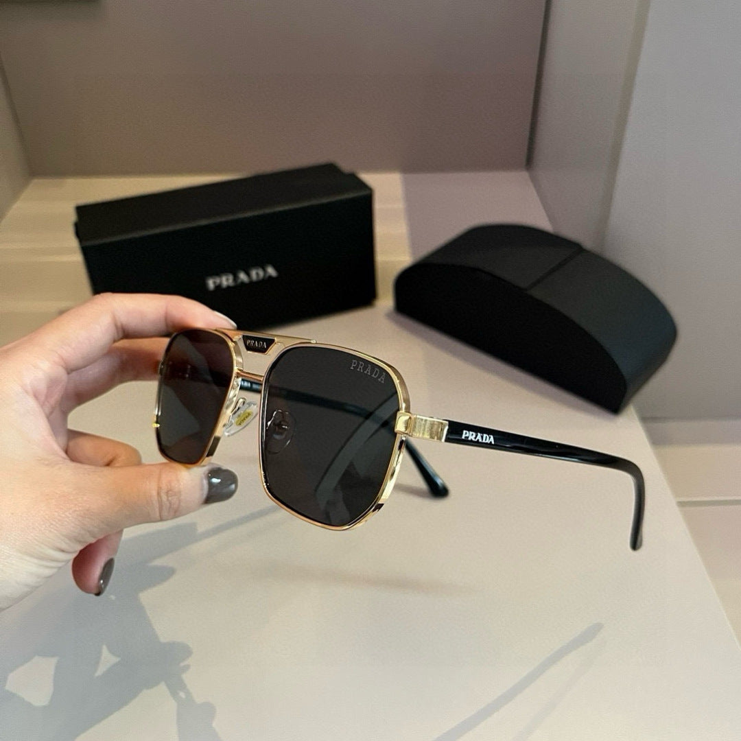 Prada Polarized Fashion Gold Lens Sunglasses for Men - 372053 - detail image 3
