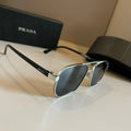 Prada Polarized Fashion Gold Lens Sunglasses for Men - 372054