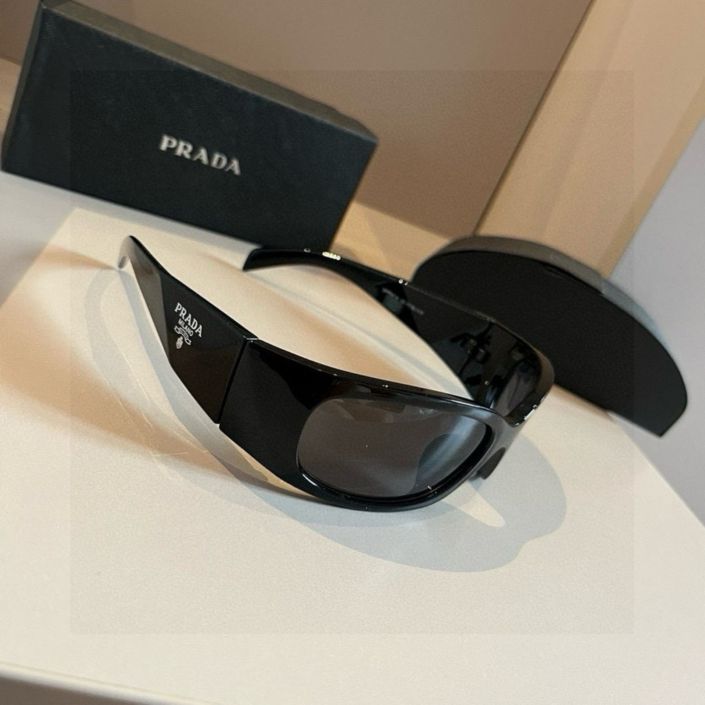 Prada SPRA14 Fashion Black Lens Sunglasses for Men & Women - 358389