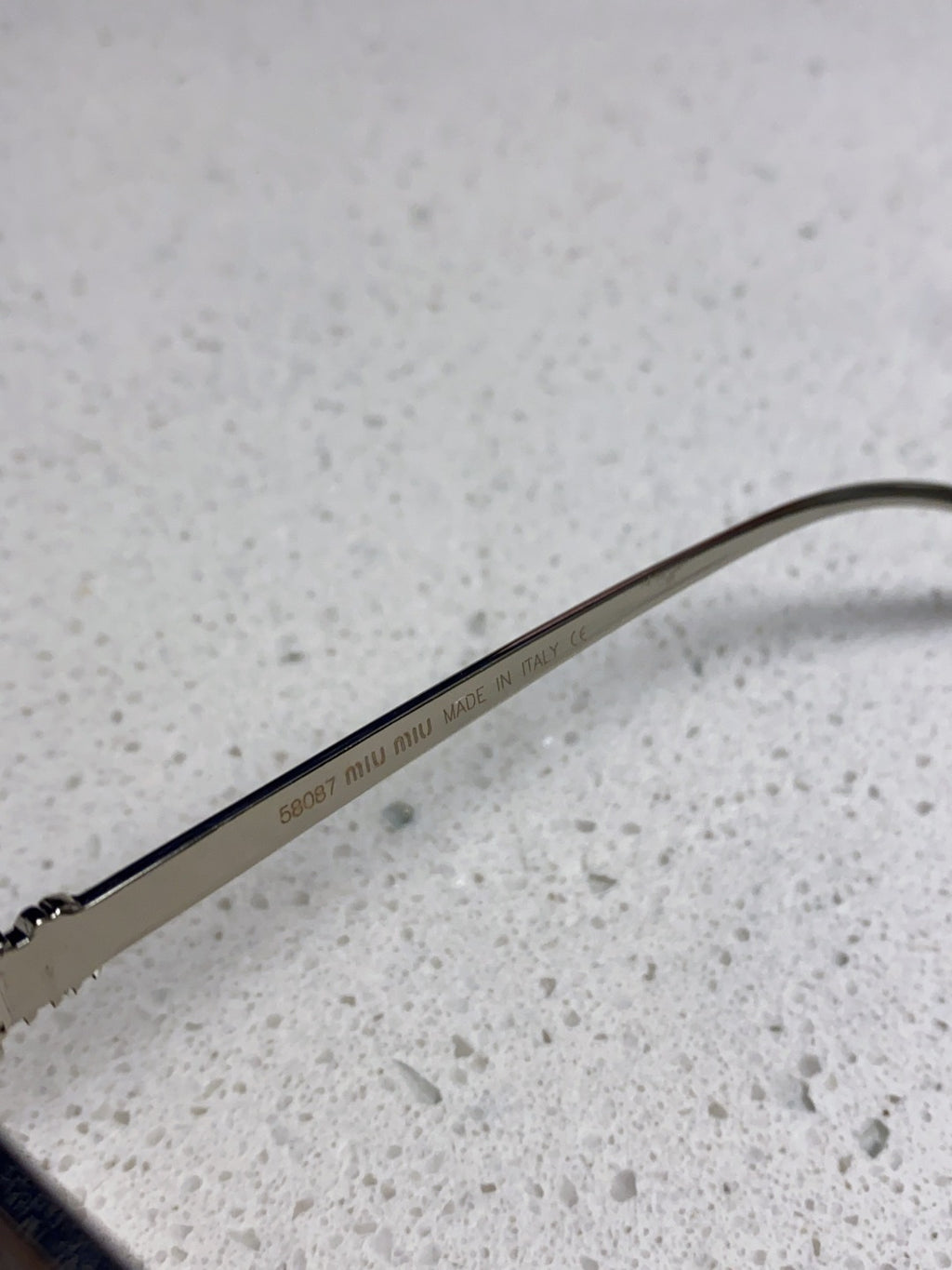 Miu Miu Metal Square Silver Lens Sunglasses for Men & Women - 432636 - detail image 8