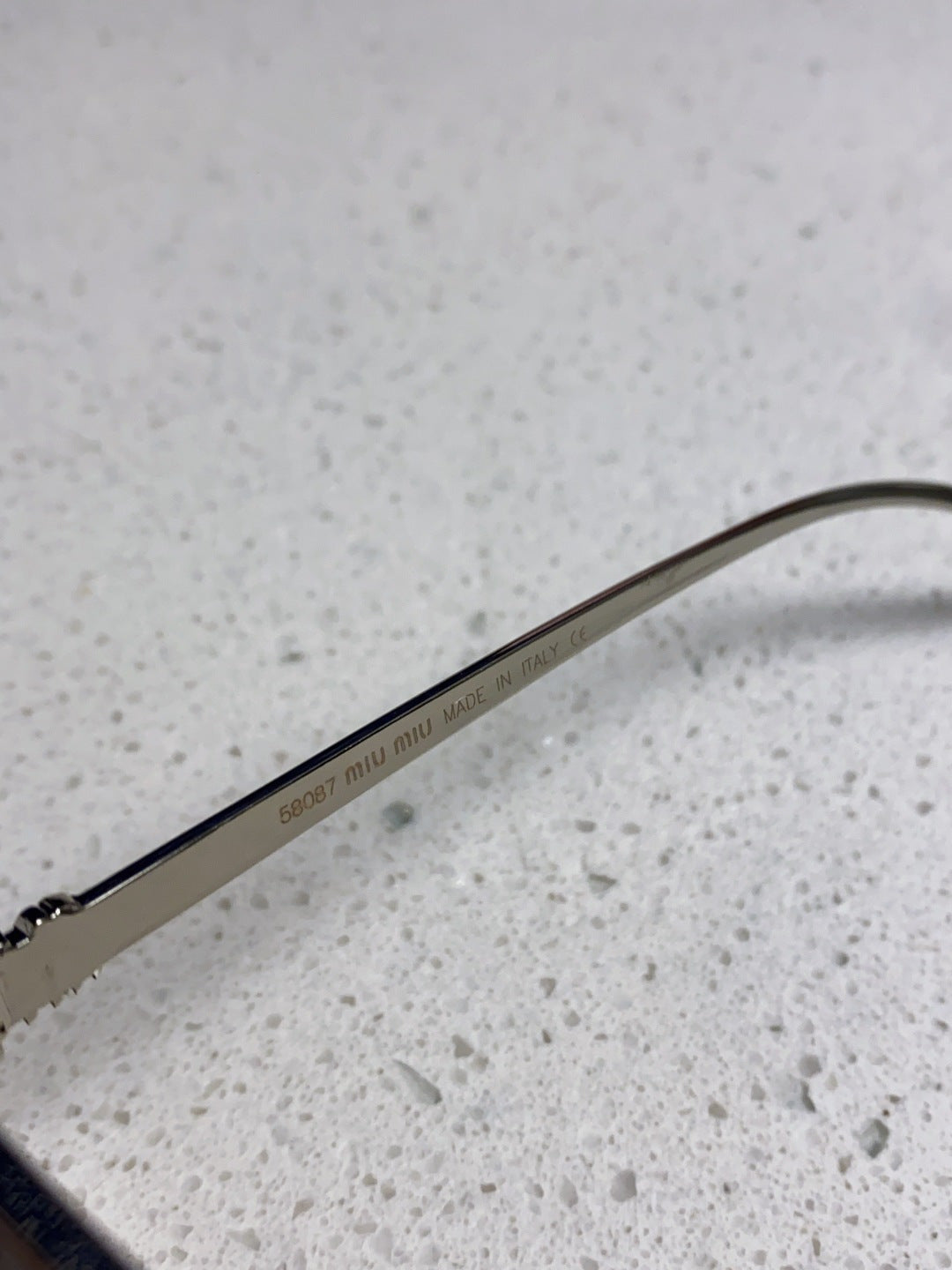 Miu Miu Metal Square Silver Lens Sunglasses for Men & Women - 432636 - detail image 8