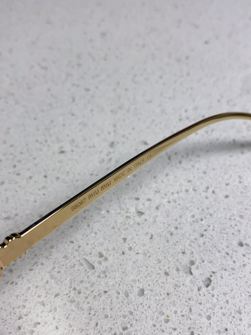 Miu Miu Metal Square Black Lens Sunglasses for Men & Women - detail image 8