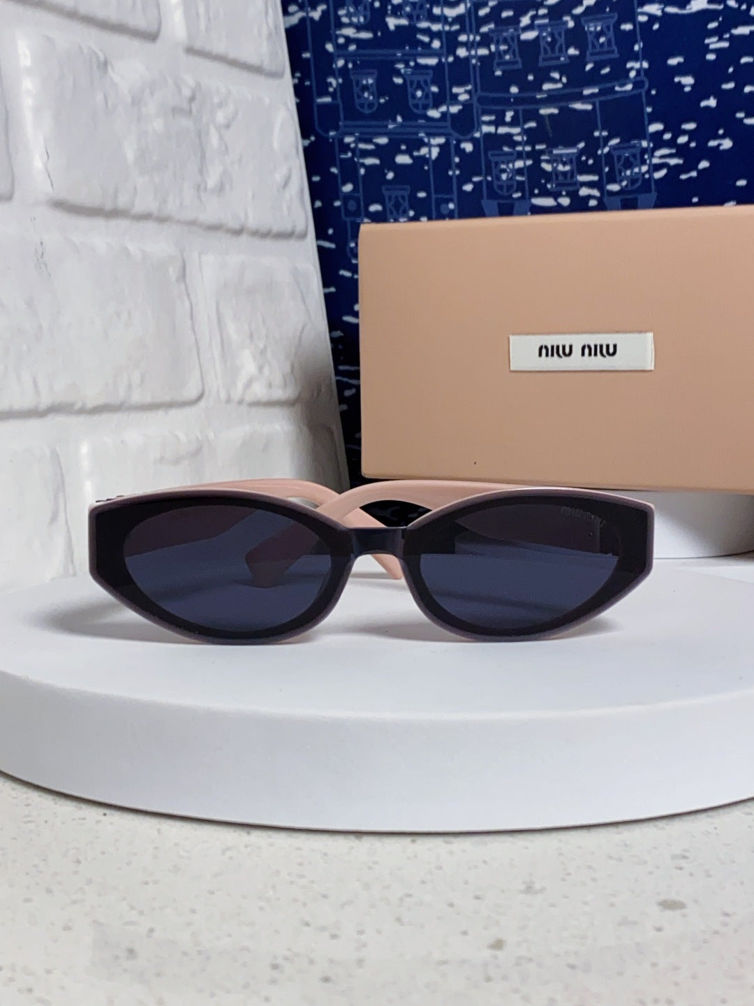 Miu Miu Cat-Eye Blue Lens Sunglasses for Women - 432627 - detail image 2