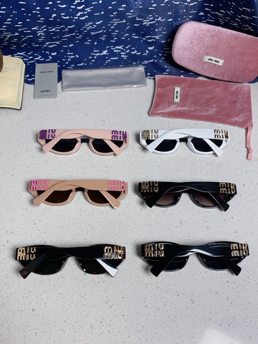 Miu Miu Cat-Eye Silver Lens Sunglasses for Women - 416158 - detail image 11