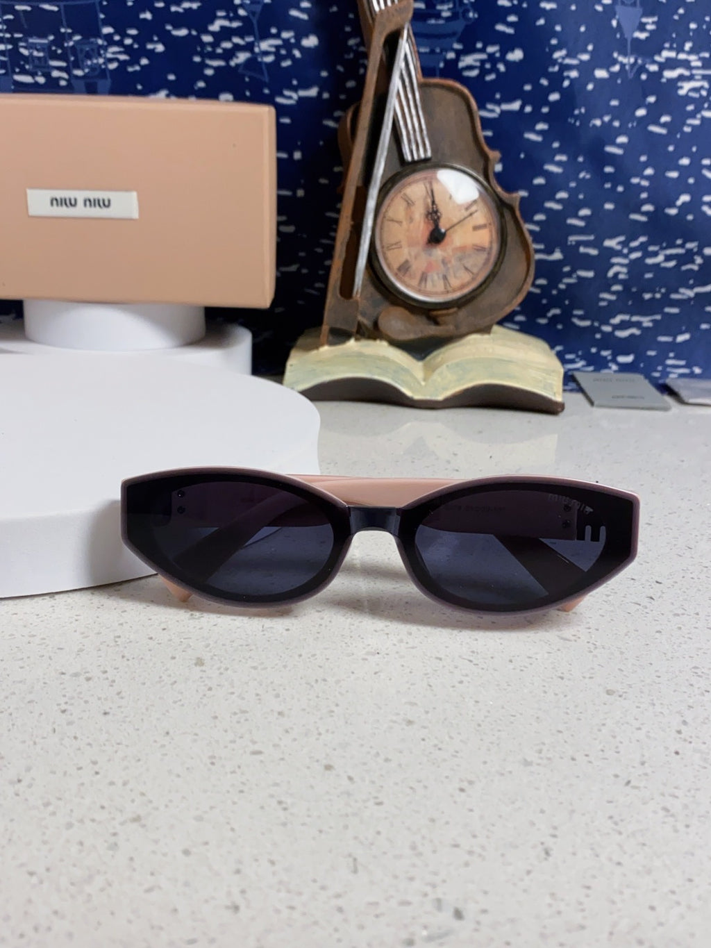 Miu Miu Cat-Eye Blue Lens Sunglasses for Women - 432627 - detail image 9