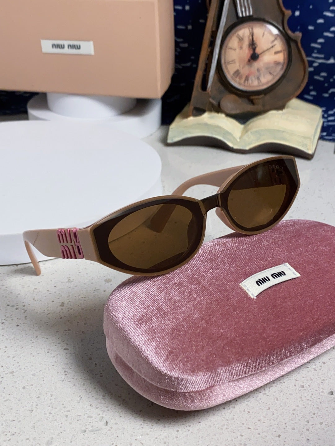 Miu Miu Cat-Eye Brown Lens Sunglasses for Women - 432628 - detail image 10