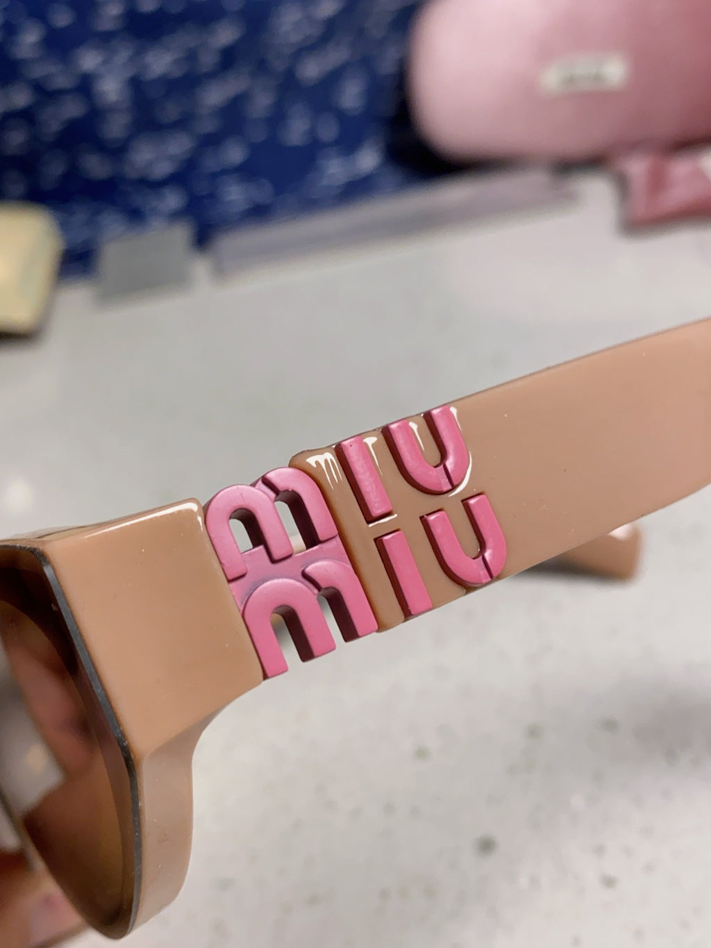 Miu Miu Cat-Eye Brown Lens Sunglasses for Women - 432628 - detail image 7