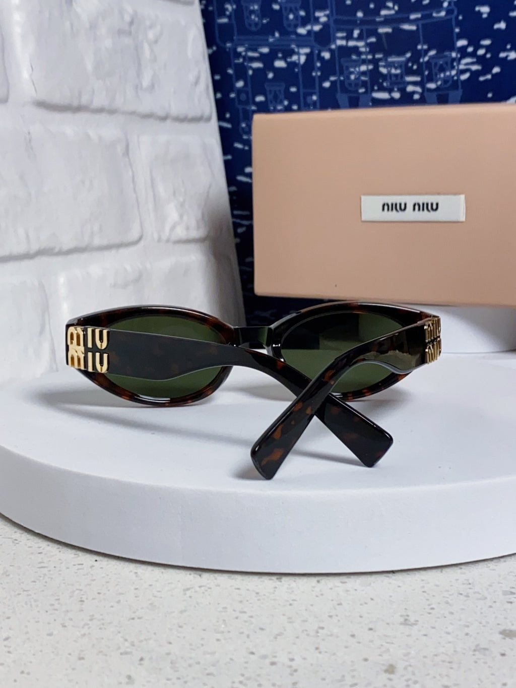 Miu Miu Cat-Eye Black Lens Sunglasses for Women - 432629 - detail image 3
