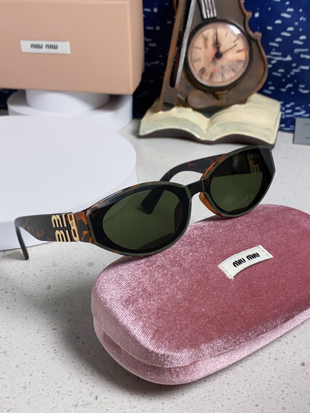 Miu Miu Cat-Eye Black Lens Sunglasses for Women - 432629 - detail image 10