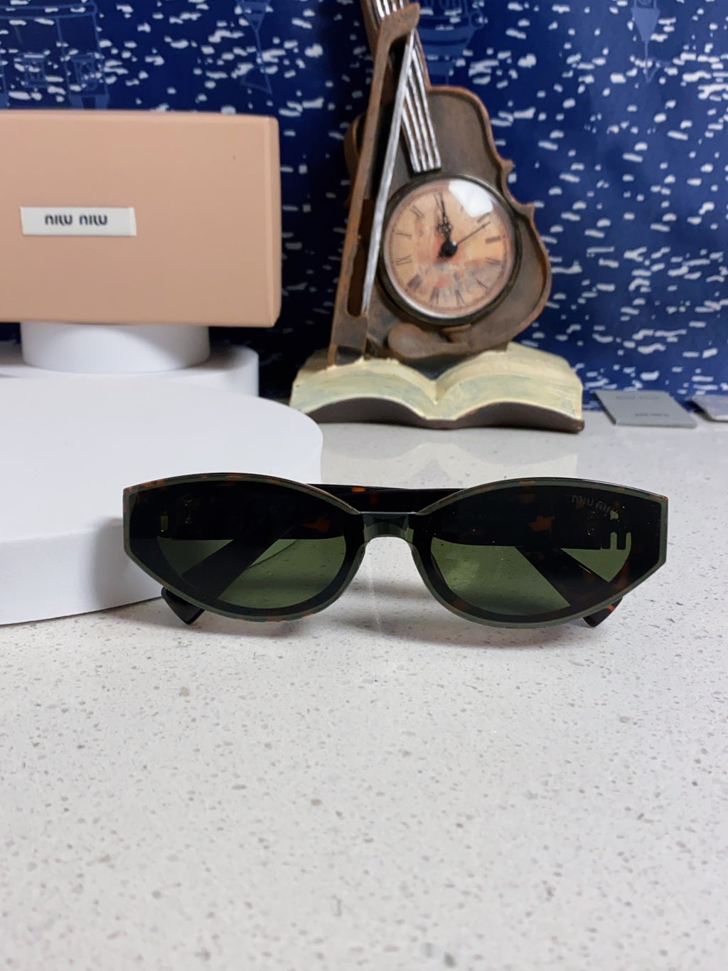 Miu Miu Cat-Eye Black Lens Sunglasses for Women - 416156 - detail image 9