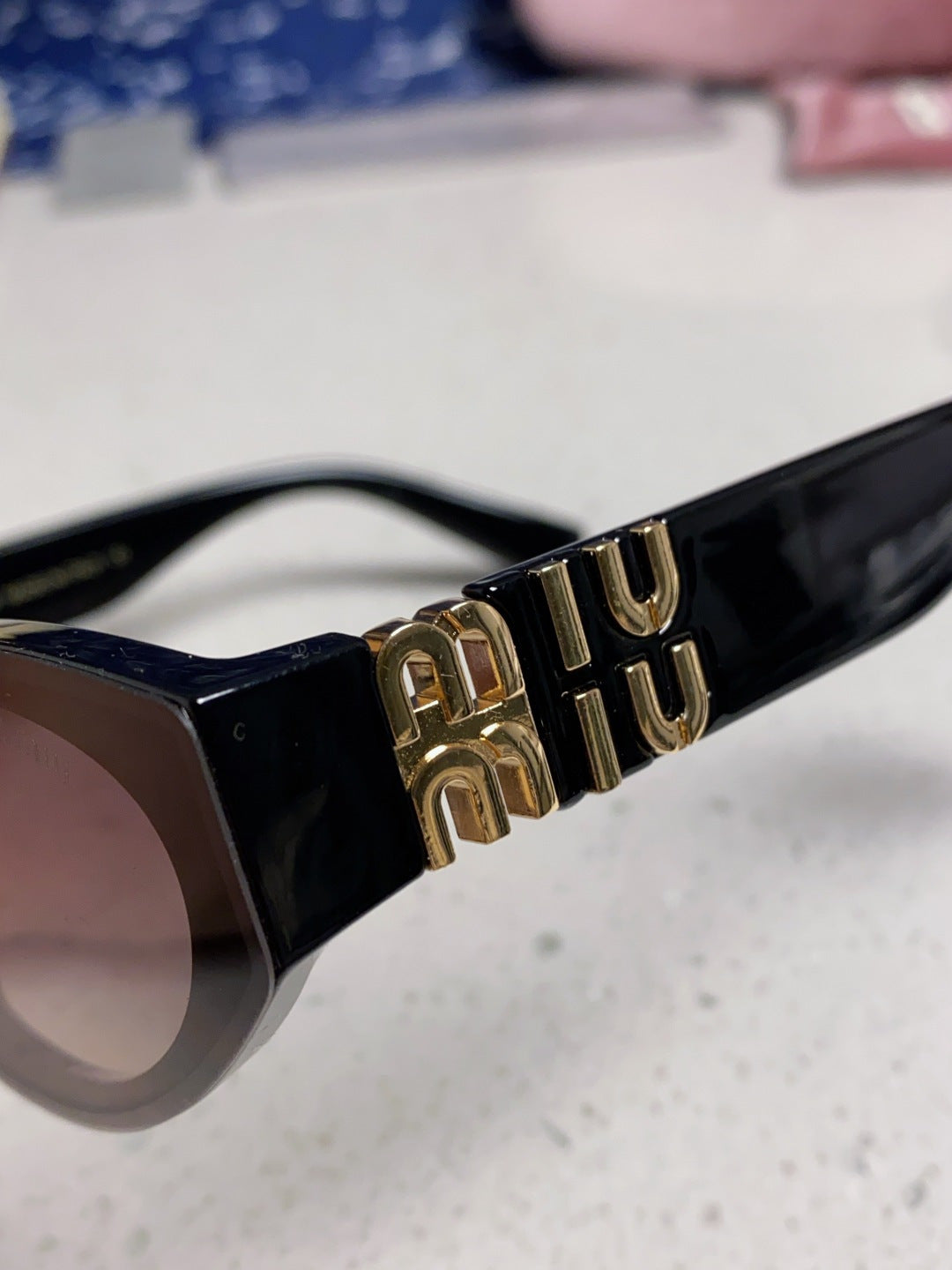 Miu Miu Cat-Eye Silver Lens Sunglasses for Women - 416158 - detail image 7