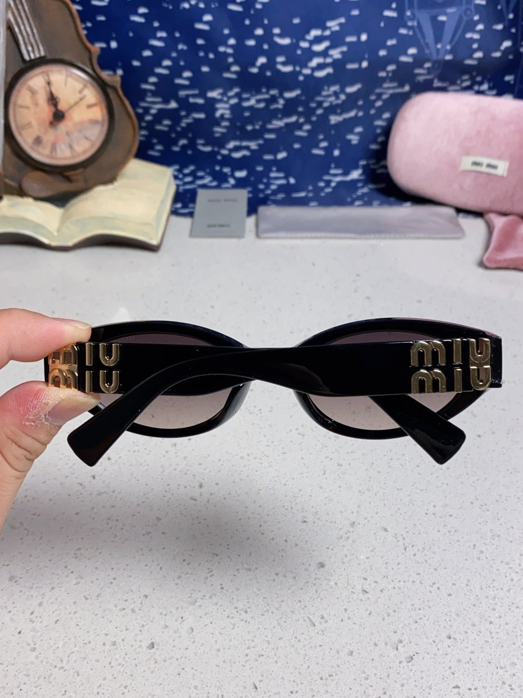 Miu Miu Cat-Eye Silver Lens Sunglasses for Women - 432631 - detail image 5