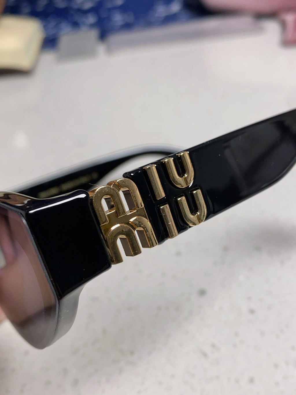 Miu Miu Cat-Eye Black Lens Sunglasses for Women - detail image 7