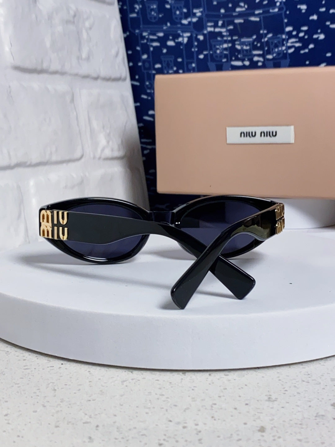 Miu Miu Cat-Eye Black Lens Sunglasses for Women - detail image 3