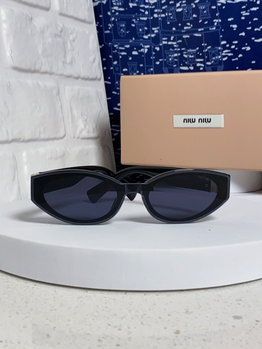 Miu Miu Cat-Eye Black Lens Sunglasses for Women - 416159 - detail image 2