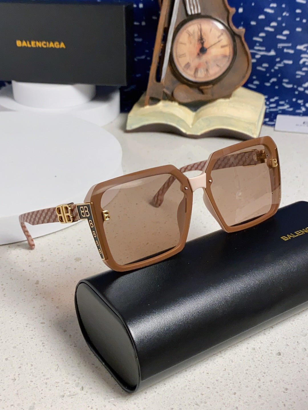 Balenciaga Square Red Lens Sunglasses for Men & Women - 867210 - detail image 9