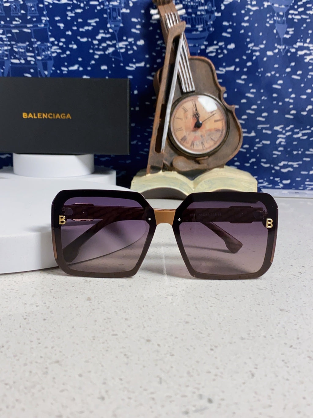 Balenciaga Square Gray Lens Sunglasses for Men & Women - 158572 - detail image 8
