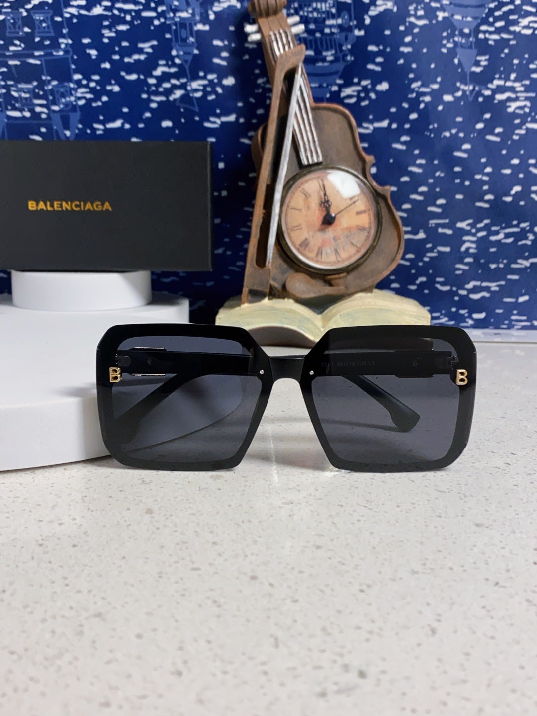 Balenciaga Square Gray Lens Sunglasses for Men & Women - 416115 - detail image 8
