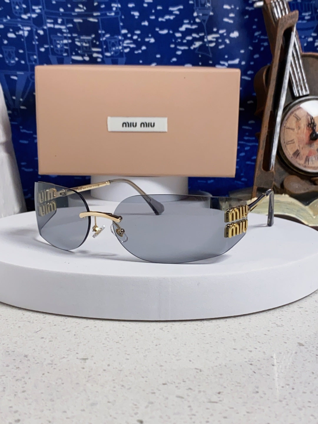 Miu Miu A51S Fashion Silver Lens Sunglasses for Men & Women - 493744