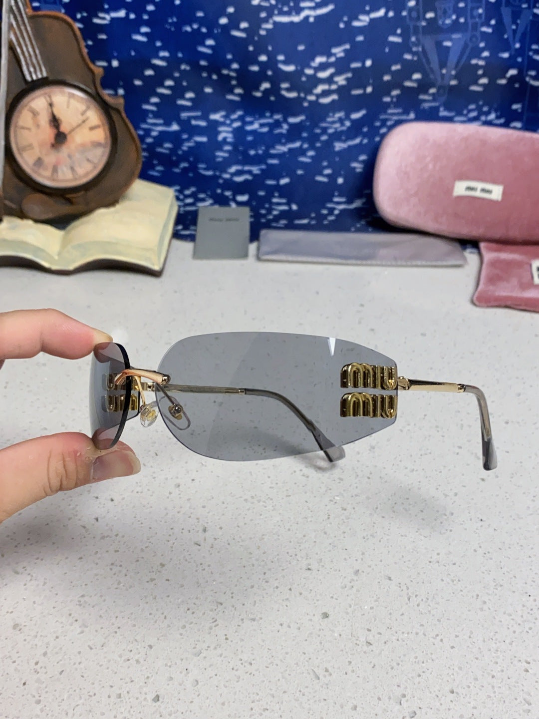 Miu Miu A51S Fashion Silver Lens Sunglasses for Men & Women - 493744 - detail image 6