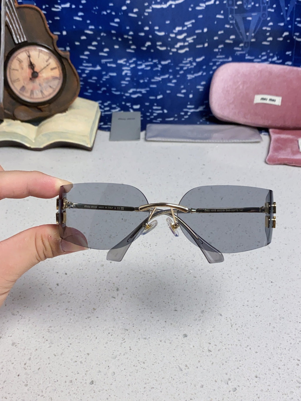 Miu Miu A51S Fashion Silver Lens Sunglasses for Men & Women - 493744 - detail image 4