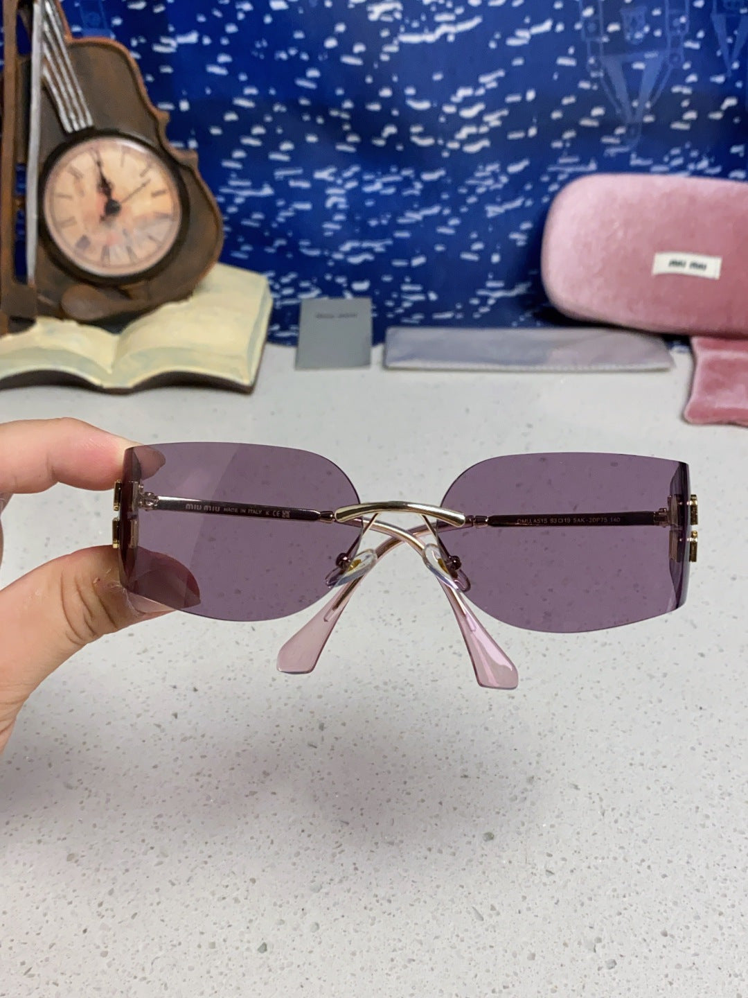 Miu Miu A51S Fashion Silver Lens Sunglasses for Men & Women - detail image 4