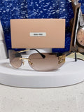 Miu Miu A51S Fashion Black Lens Sunglasses for Men & Women